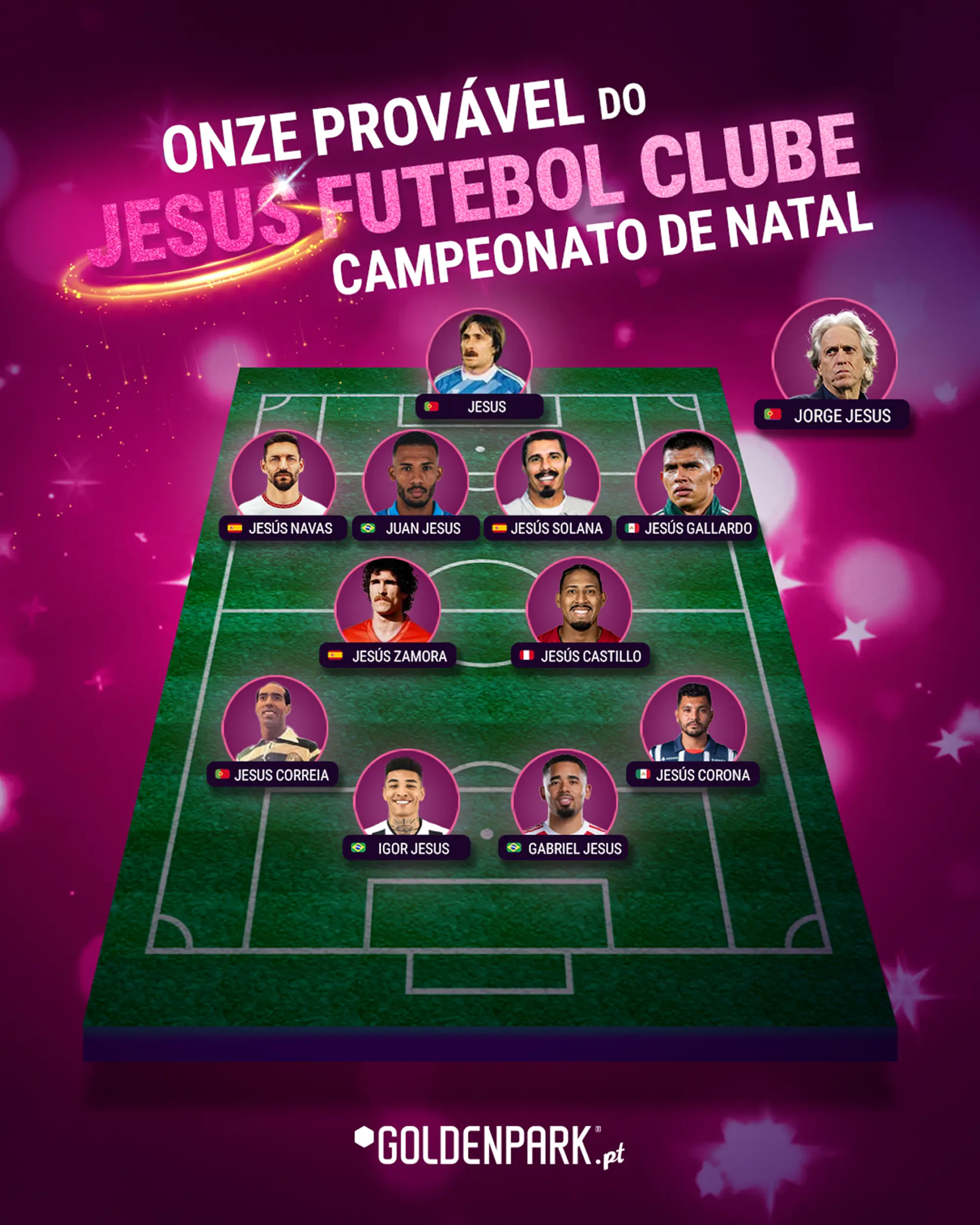 Onze provável do Jesus Futebol Clube